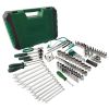 124-Piece Mechanics Tool Set, 1/2" 1/4" & 3/8" Drive Socket Tool Set - Including Ratchet Set Metric Sockets Wrenches Sets, for Auto Repair Machine Rep