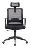 Allison Office Chair; Nylon Base; Adjustable Headrest -Black