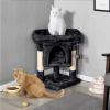 23.5" H 2-Level Cat Tree Condo Tower with Plush Perch