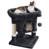 23.5" H 2-Level Cat Tree Condo Tower with Plush Perch