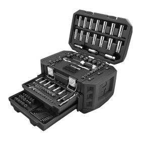 Multiple Drive 160-Piece Mechanics Tool Set, Chrome Finish