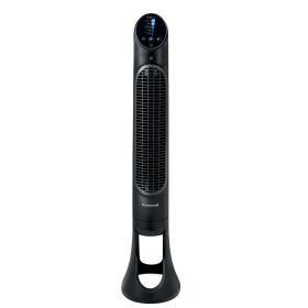 QuietSet Oscillating Electric Tower Stand Fan, HYF260B, Black