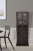 Windowpane 24-Bottle Wine Cabinet, Espresso