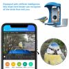 Bird Feeder Camera, Smart Bird Feeder for Outdoor Bird Watching,Capture Photos, Compatible with Mobile Phones