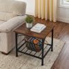 3 in 1 Coffee Table, Living Room Table with Open Storage, Coffee Table Set of 3 for Home, Office, Rustic Brown