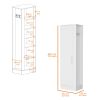 Greenville 2-Door 6-Shelf Tall Storage Cabinet White