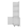 Klay 2-Door 4-Shelf Tall Storage Cabinet White