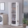 Greenville 2-Door 6-Shelf Tall Storage Cabinet White