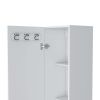 Stephan 1-Door 4-Shelf Tall Storage Cabinet White