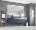 LED Bathroom Mirror 84 "x 48" with Front and Backlight, Large Dimmable Wall Mirrors with Anti-Fog, Shatter-Proof, Memory, 3 Colors, LED Vanity Mirror