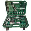 124-Piece Mechanics Tool Set, 1/2" 1/4" & 3/8" Drive Socket Tool Set - Including Ratchet Set Metric Sockets Wrenches Sets, for Auto Repair Machine Rep