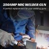 MIG Welding Gun, 250Amp 15ft Welding Torch Stinger Mig Gun Replacement for Miller Welder M-25 169598, 0.035" - 0.045" Wire