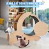 Cat Sports Running Wheel, Cats Wheel Wood Climbing Frame, Cat Litter Fitness Wheel, Oversized Roller Cat Indoor Activity Center,Large