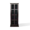 Windowpane 24-Bottle Wine Cabinet, Espresso