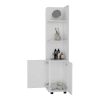 Klay 2-Door 4-Shelf Tall Storage Cabinet White