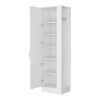 Greenville 2-Door 6-Shelf Tall Storage Cabinet White