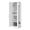 Greenville 2-Door 6-Shelf Tall Storage Cabinet White