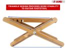 5 Core Wood Guitar Footstool/ 3-Position Height Adjustable Guitar Foot Stand/ Solid Wood Folding Footstool/ classical guitar foot stool, guitar leg su