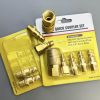 1/4" NPT Solid Brass Air Coupler and Plug Kit; Air Compressor Fittings;  Air Compressor Hose Kit;  10pcs Air Line Fittings Quick Connectors