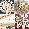 SCRABBLE WOOD TILES 200 Pieces Full Sets Letters Wooden Replacement Pick