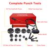 15ton Hydraulic Punch Kit w/ 10 Dies Red