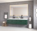 LED Bathroom Mirror 84 "x 48" with Front and Backlight, Large Dimmable Wall Mirrors with Anti-Fog, Shatter-Proof, Memory, 3 Colors, LED Vanity Mirror