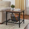 3 in 1 Coffee Table, Living Room Table with Open Storage, Coffee Table Set of 3 for Home, Office, Rustic Brown