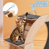 Cat Sports Running Wheel, Cats Wheel Wood Climbing Frame, Cat Litter Fitness Wheel, Oversized Roller Cat Indoor Activity Center,Large(Right)