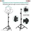 12" LED TIK Tok Ring Light with Tripod Stand Phone Holder Ringlight Stand for Makeup Tiktok Live Zoom Halo Light 5 Core RL12