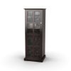 Windowpane 24-Bottle Wine Cabinet, Espresso