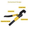 10Ton Hydraulic Wire Crimper Kit w/ 9 Dies Yellow