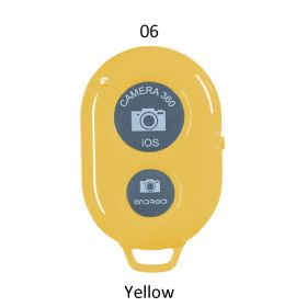 Bluetooth remote control for mobile phone (Color: Yellow)