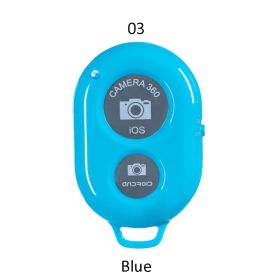 Bluetooth remote control for mobile phone (Color: Blue)