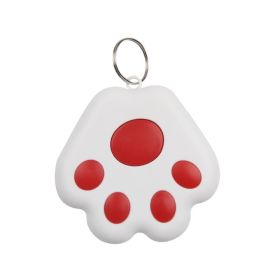 Dog Paw Bluetooth Anti-lost Device Mobile Phone Two-way Alarm Tracking Selfie Finder (Color: Red)