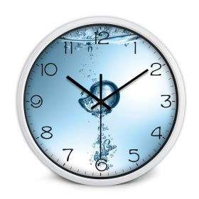 Simple Nordic Style Stylish Home Indoor Wall Clock (Option: White-12inch)