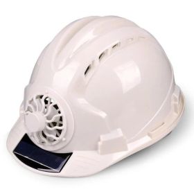 Construction site sun protection sunshade helmet (Color: White)