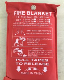 Fire Blanket Fiberglass Fire Flame Retardant Emergency Survival Fire Shelter Safety Cover Fire Emergency Blanket (Option: 1.8x1.8m)