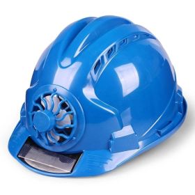 Construction site sun protection sunshade helmet (Color: Blue)