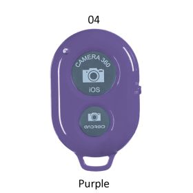 Bluetooth remote control for mobile phone (Color: Purple)