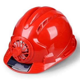 Construction site sun protection sunshade helmet (Color: Red)