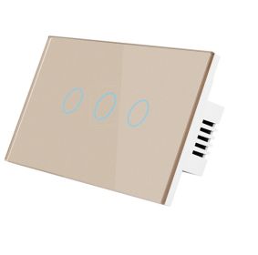 Wireless Remote Control Switch (Option: Gold 3Gang)