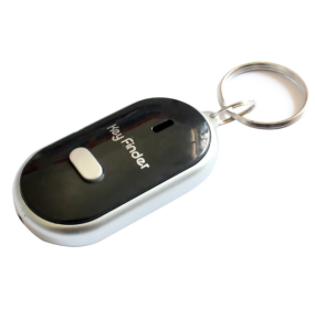 Key Finder Artifact Whistle Key Lost-proof Device Voice Control Key Finder Accessory (Color: Black)