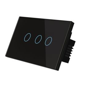 Wireless Remote Control Switch (Option: Black 3Gang)