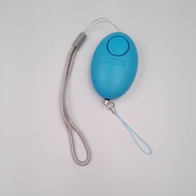 Oval alarm female self-defense female anti-tracking alarm (Option: Blue-Q1pcs)