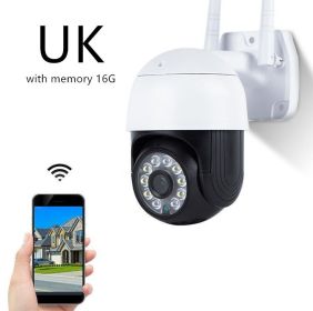 Wireless Outdoor Night Vision Wide-Angle Monitor (Option: 16G UK)