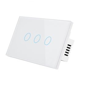 Wireless Remote Control Switch (Option: White 3Gang)