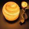 USB Fantasy Rainbow Planet Light Astronomical Ornaments Desktop Decorative Lights Art Crafts Wooden Case Gifts for Wedding Party