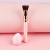 1pc Foundation Brush Contour Brush Powder Brush Ergonomics Handle Reusable Portable Soft Bristle Makeup Brush For Female