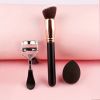 1pc Foundation Brush Contour Brush Powder Brush Ergonomics Handle Reusable Portable Soft Bristle Makeup Brush For Female