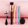 1pc Foundation Brush Contour Brush Powder Brush Ergonomics Handle Reusable Portable Soft Bristle Makeup Brush For Female